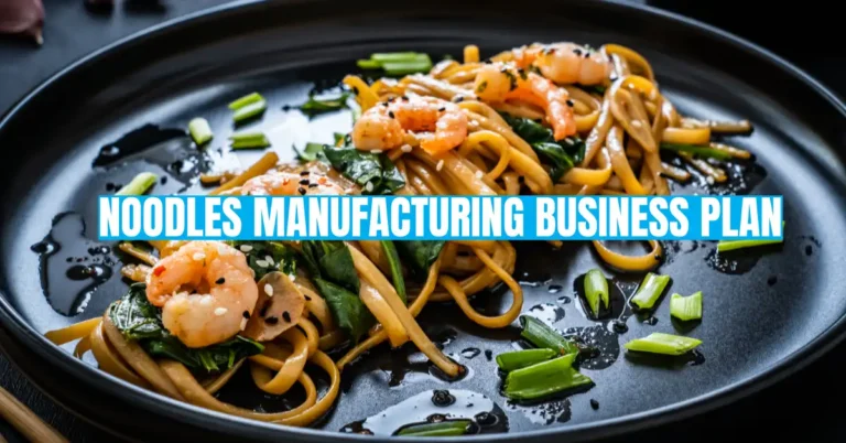 Noodles Manufacturing Business Plan (Detailed Business Plan and Step-by-Step Guide)